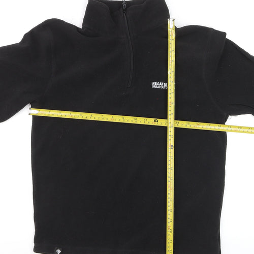 Regatta Men’s Black M 1/4 Zip Fleece Pullover Outdoor Sweatshirt