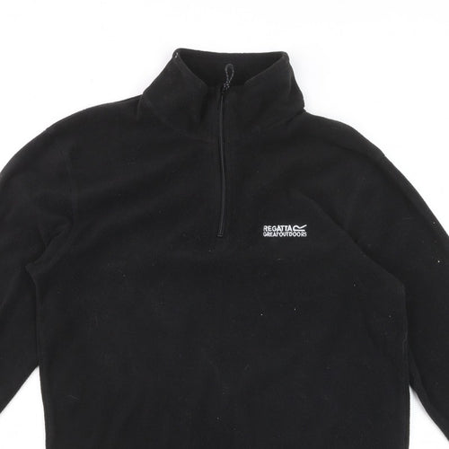Regatta Men’s Black M 1/4 Zip Fleece Pullover Outdoor Sweatshirt