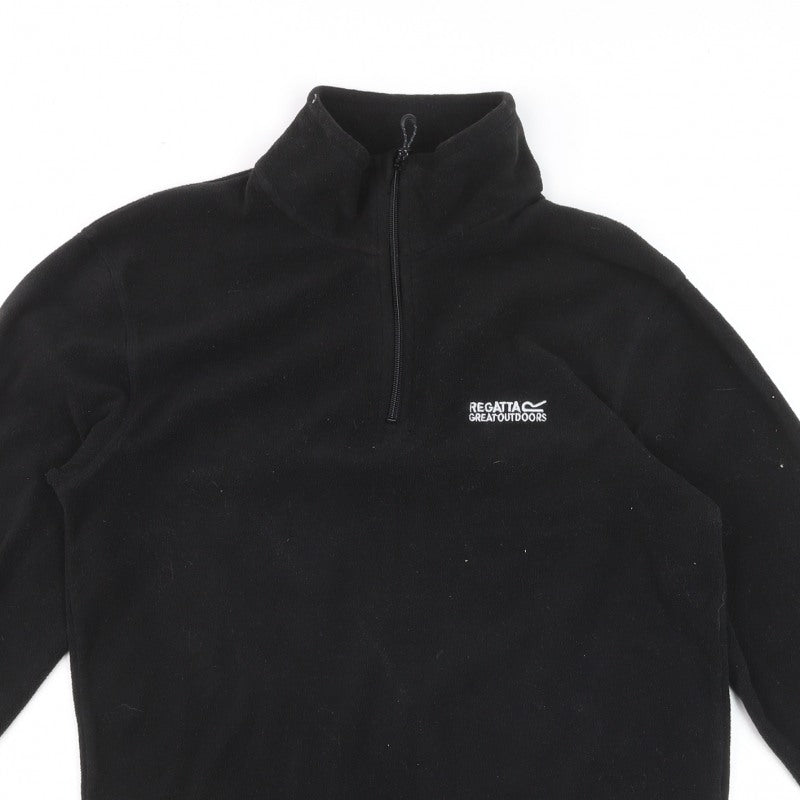 Regatta Men’s Black M 1/4 Zip Fleece Pullover Outdoor Sweatshirt