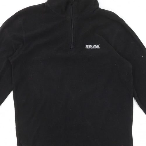 Regatta Men’s Black M 1/4 Zip Fleece Pullover Outdoor Sweatshirt