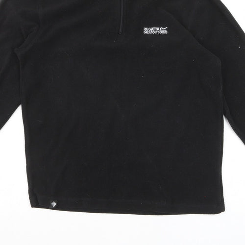 Regatta Men’s Black M 1/4 Zip Fleece Pullover Outdoor Sweatshirt