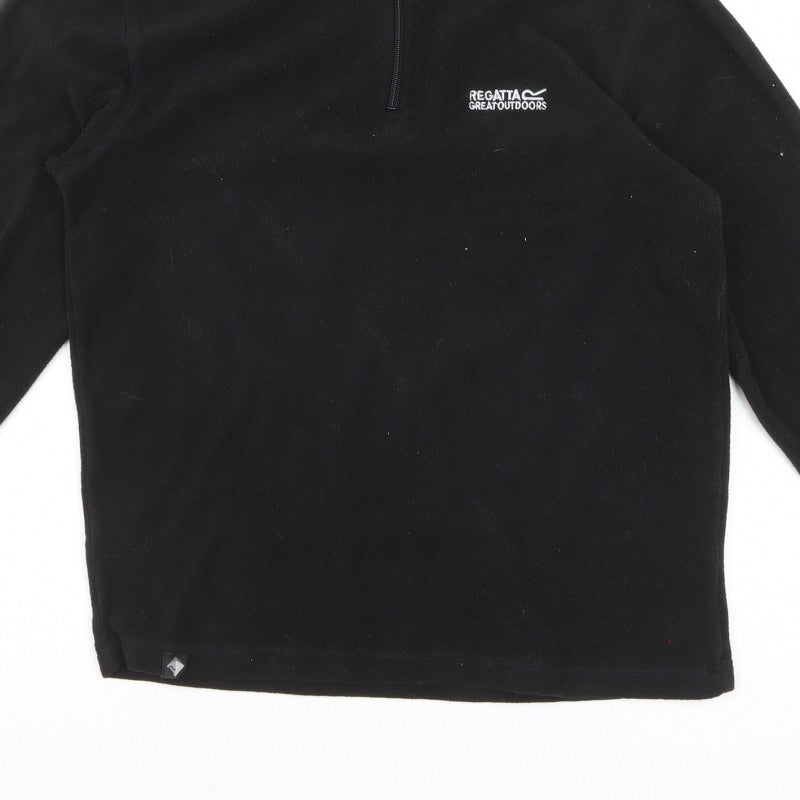 Regatta Men’s Black M 1/4 Zip Fleece Pullover Outdoor Sweatshirt