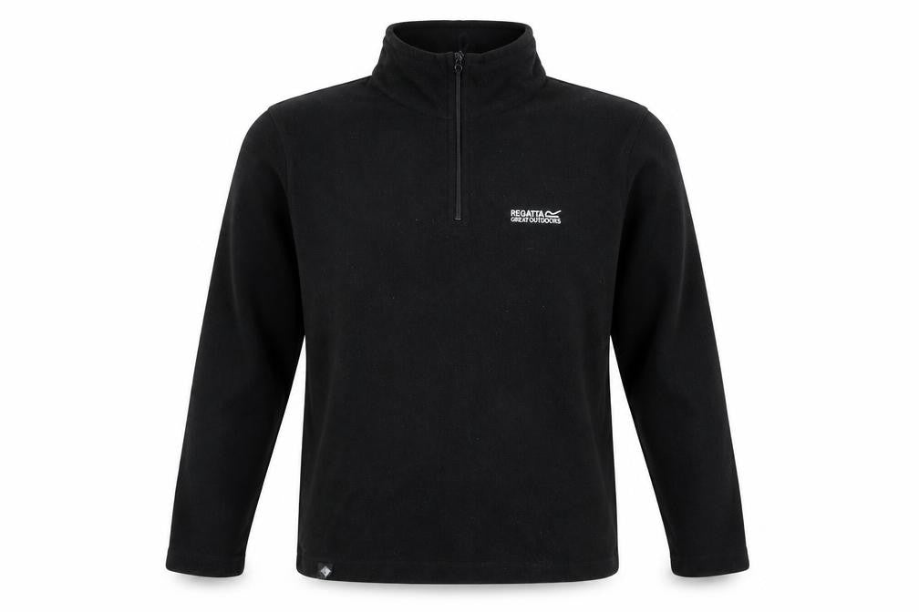 Regatta Men’s Black M 1/4 Zip Fleece Pullover Outdoor Sweatshirt