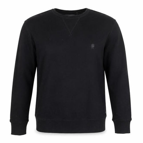 French Connection Men’s Black Small Logo Crew Neck Pullover Sweatshirt S