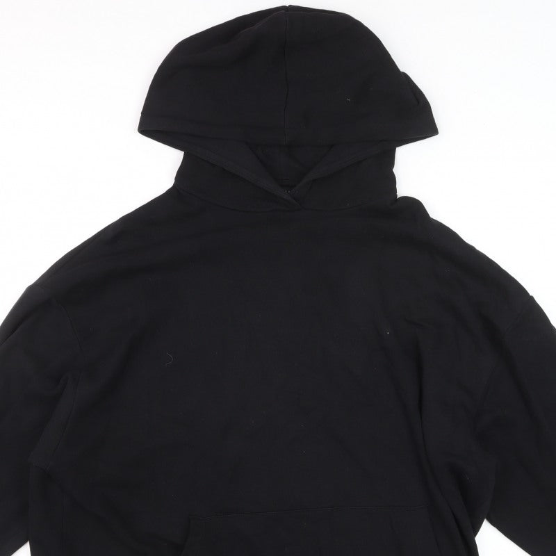 ASOS Design Men’s Black L Pullover Graphic Print Hoodie