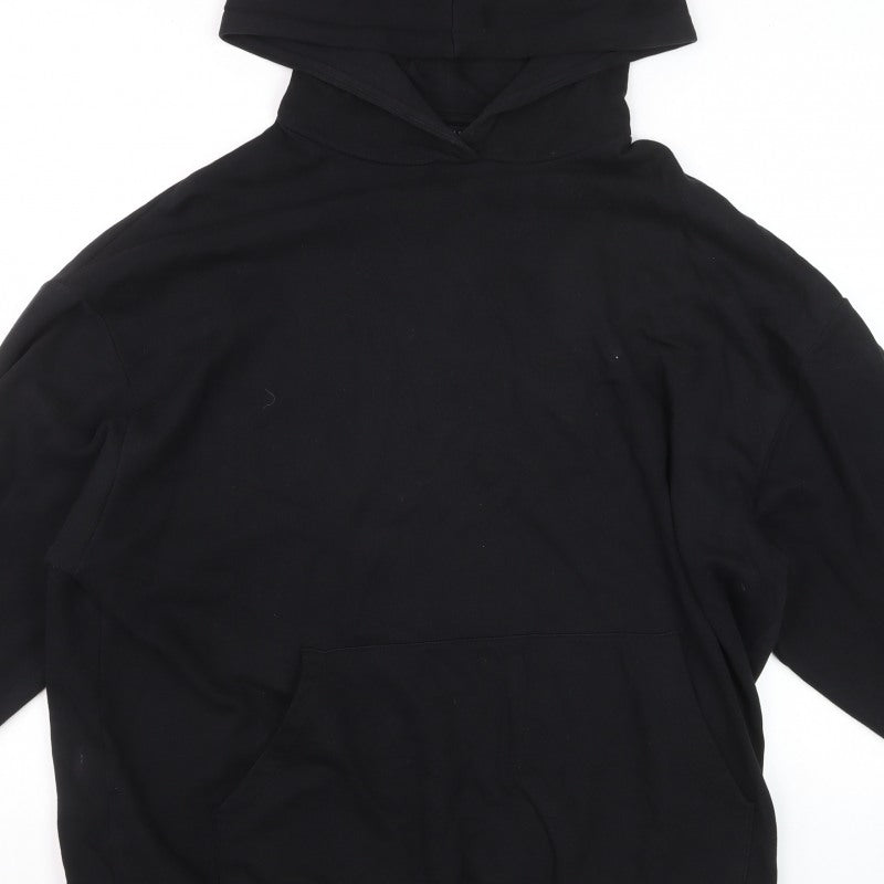 ASOS Design Men’s Black L Pullover Graphic Print Hoodie