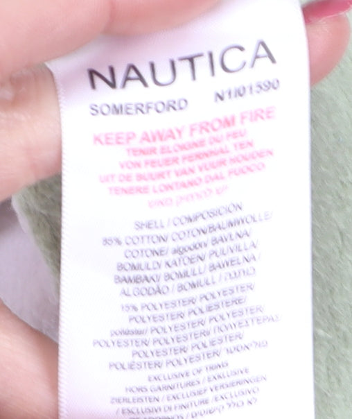 Additional view of Nautica Men Multicoloured M 1/4 Zip Striped Logo Sweatshirt