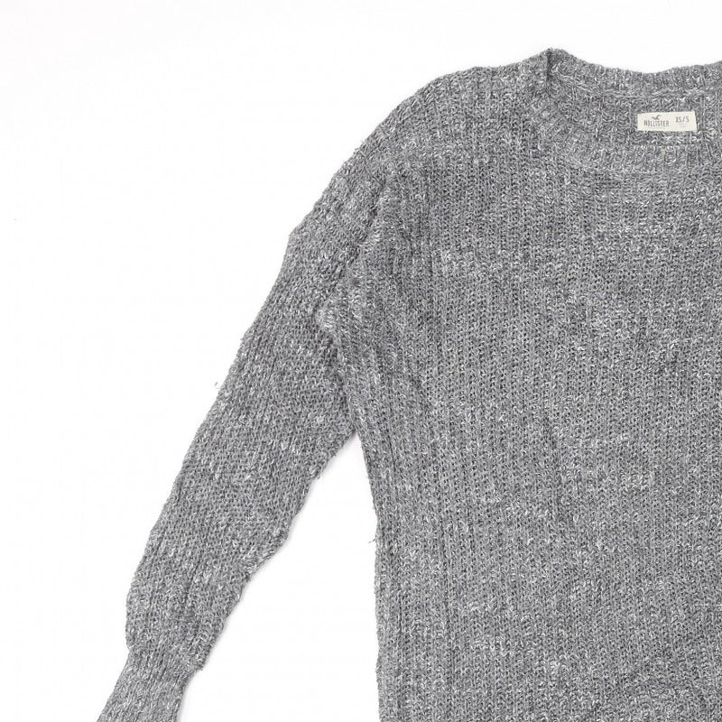 Additional view of Hollister Men’s Grey XS/S V-Neck Chunky Knit jumper