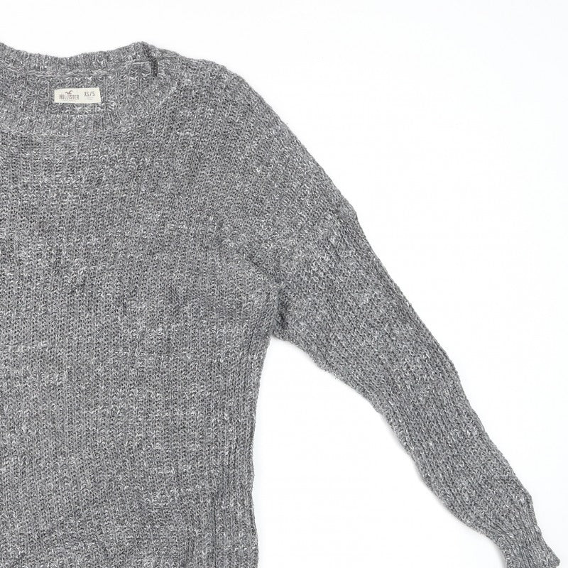 Additional view of Hollister Men’s Grey XS/S V-Neck Chunky Knit jumper