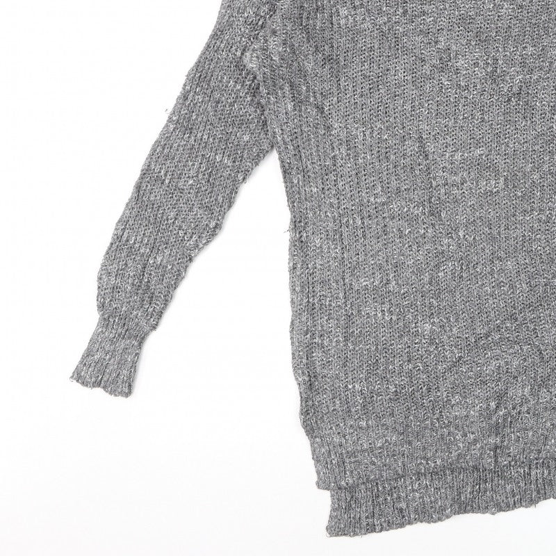 Additional view of Hollister Men’s Grey XS/S V-Neck Chunky Knit jumper