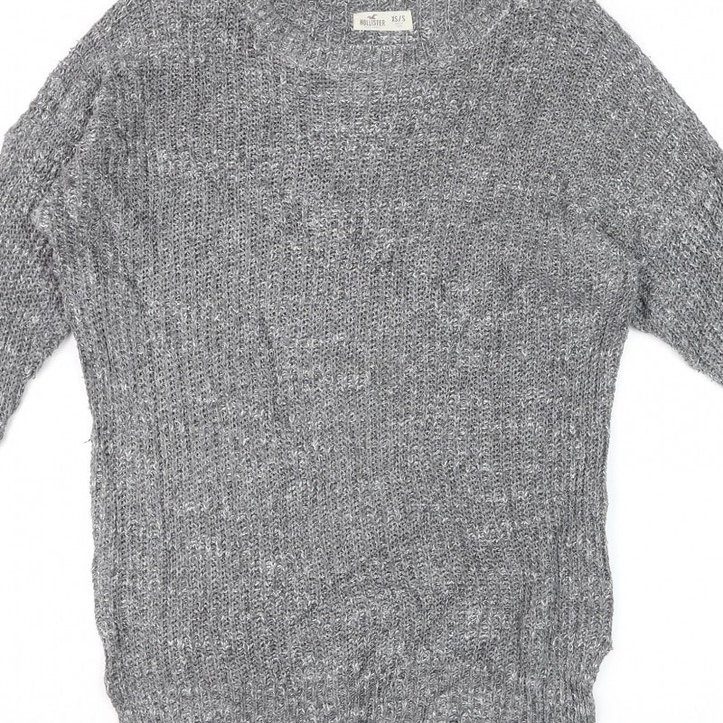 Additional view of Hollister Men’s Grey XS/S V-Neck Chunky Knit jumper