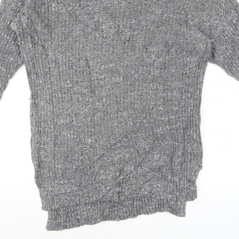 Additional view of Hollister Men’s Grey XS/S V-Neck Chunky Knit jumper