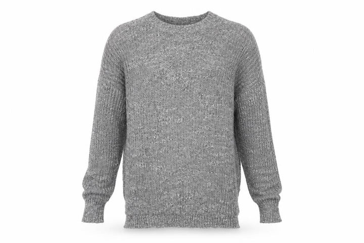 Hollister Men’s Grey XS/S V-Neck Chunky Knit Pullover Jumper