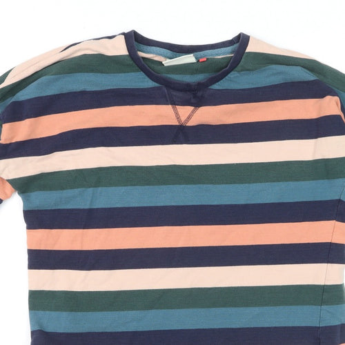 Brakeburn Women’s Multicoloured Stripe Jersey T-Shirt UK 14 Long Sleeve
