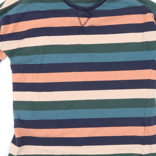 Brakeburn Women’s Multicoloured Stripe Jersey T-Shirt UK 14 Long Sleeve