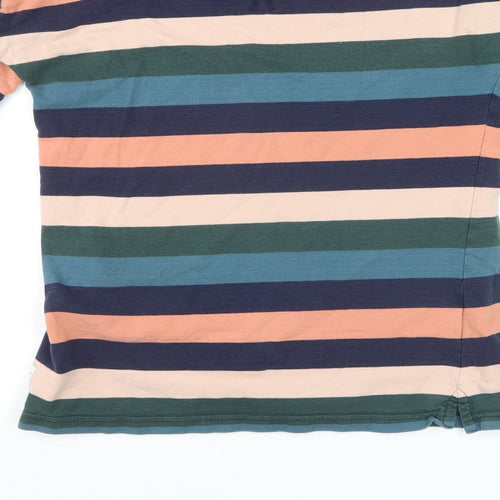 Brakeburn Women’s Multicoloured Stripe Jersey T-Shirt UK 14 Long Sleeve