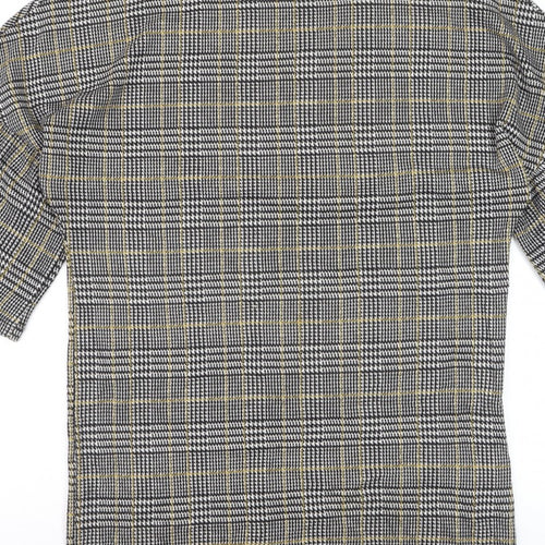 Zara Trafaluc Women’s Multicoloured Check Knit T-Shirt Size S
