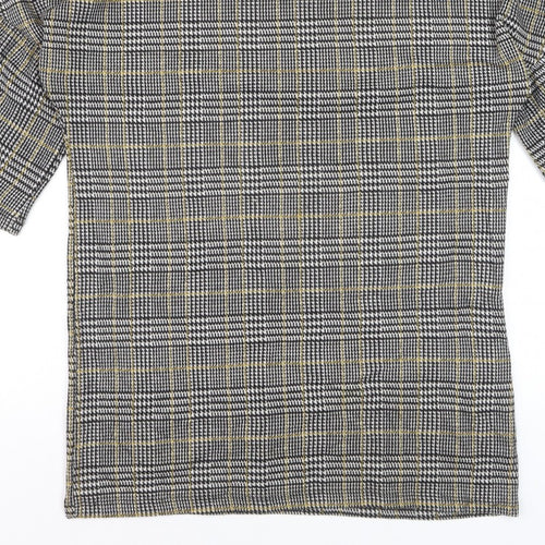 Zara Trafaluc Women’s Multicoloured Check Knit T-Shirt Size S