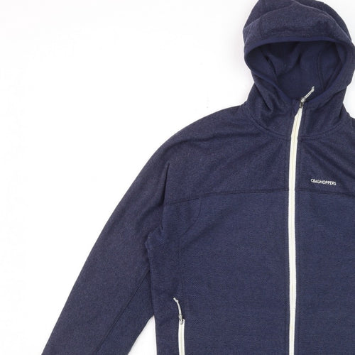 Craghoppers Men’s Blue M Full Zip Hooded Fleece Hiking Hoodie