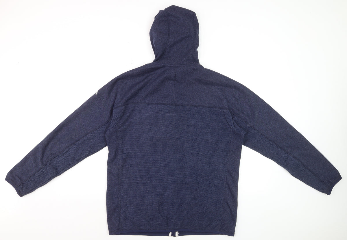 Craghoppers Men’s Blue M Full Zip Hooded Fleece Hiking Hoodie