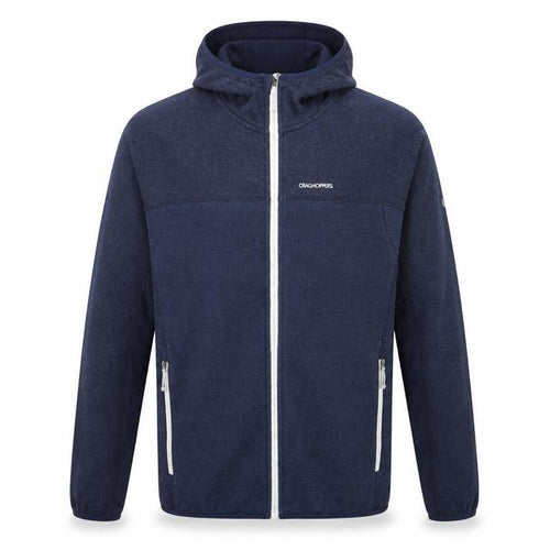 Craghoppers Men’s Blue M Full Zip Hooded Fleece Hiking Hoodie
