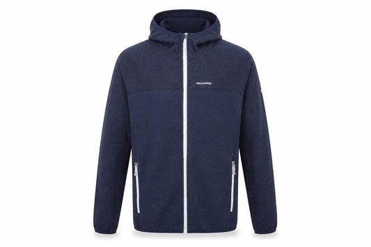 Craghoppers Men’s Blue M Full Zip Hooded Fleece Hiking Hoodie