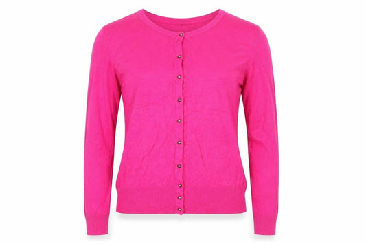 M&S Collection Women’s Pink Button Cardigan UK 10 Lightweight Knit