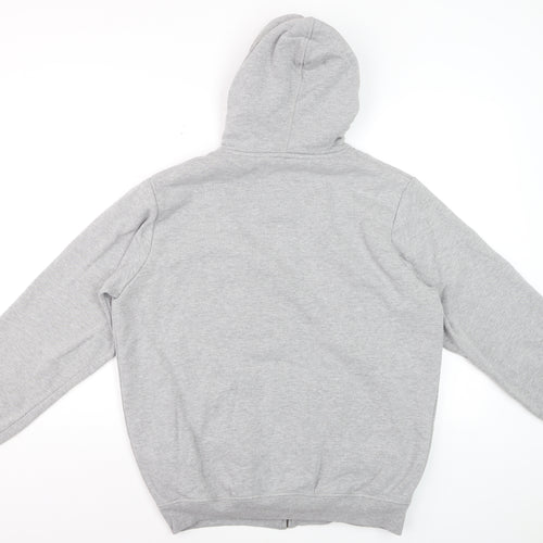 Cotton Traders Men’s Grey M Full Zip Hooded Sherpa Lined Hoodie