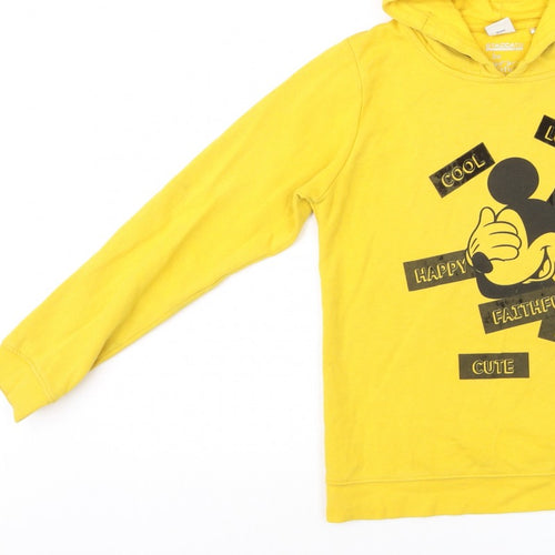 Staccato Girls Yellow Mickey Mouse Pullover Hoodie 11-12 Years Graphic