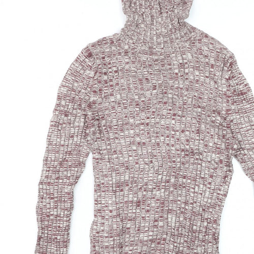 Miss Selfridge Women’s Multicoloured Roll Neck Knit Jumper UK 14