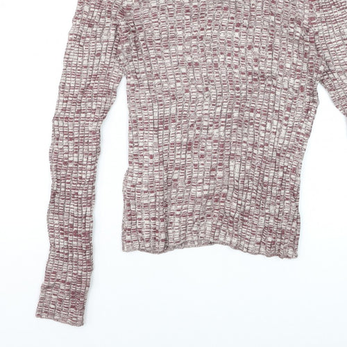 Miss Selfridge Women’s Multicoloured Roll Neck Knit Jumper UK 14