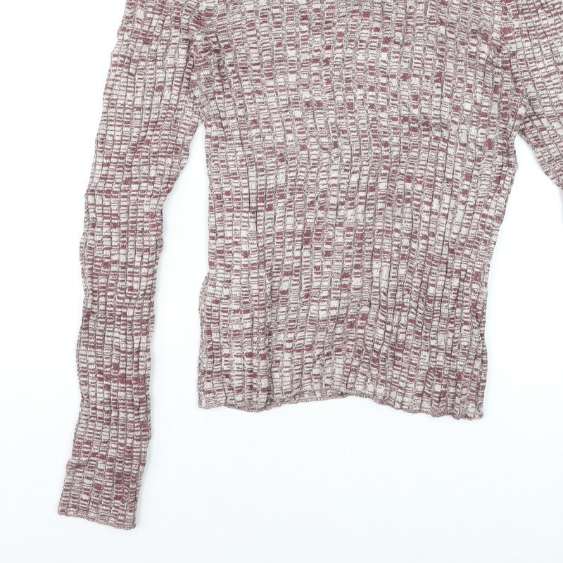 Miss Selfridge Women’s Multicoloured Roll Neck Knit Jumper UK 14
