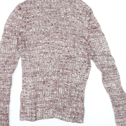 Miss Selfridge Women’s Multicoloured Roll Neck Knit Jumper UK 14