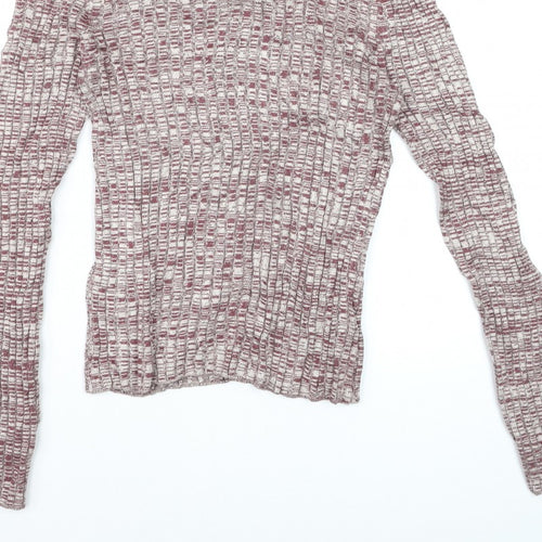 Miss Selfridge Women’s Multicoloured Roll Neck Knit Jumper UK 14
