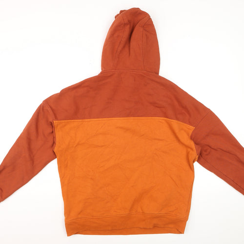 Saltrock Men’s Orange M 1/4 Zip Hooded Pullover Sweatshirt