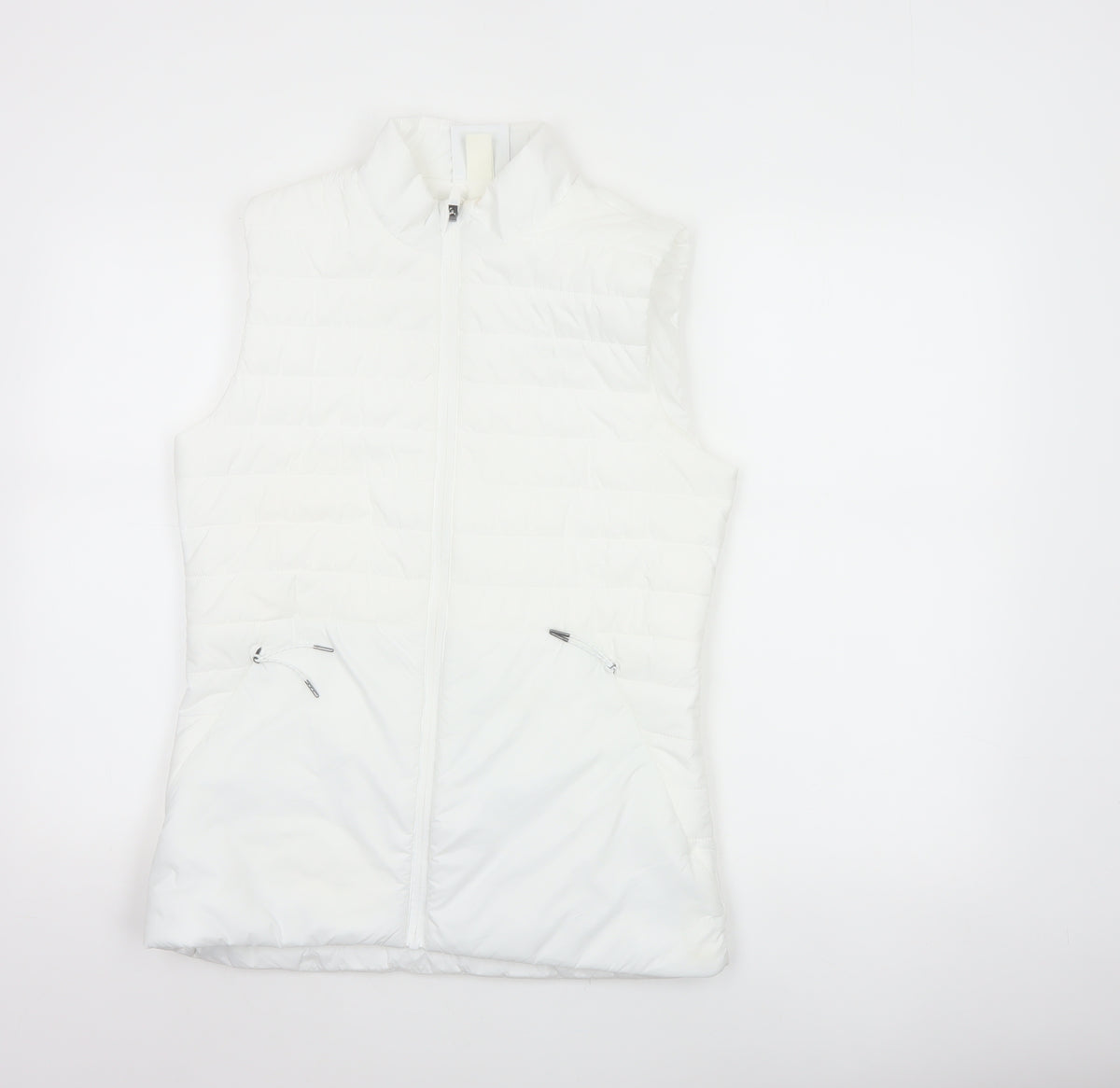 TOG24 Women’s White Size 8 Padded Puffer Gilet Waistcoat