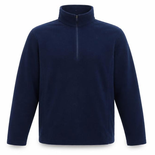 Lands' End Men's Blue M 1/4 Zip Fleece High Neck Sweatshirt