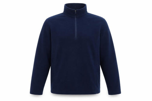 Lands' End Men's Blue M 1/4 Zip Fleece High Neck Sweatshirt