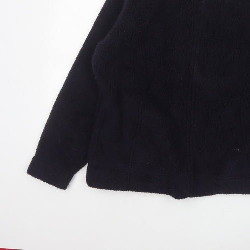 EWM Women’s Black Size 20 Fleece 1/4 Zip Collared Jacket