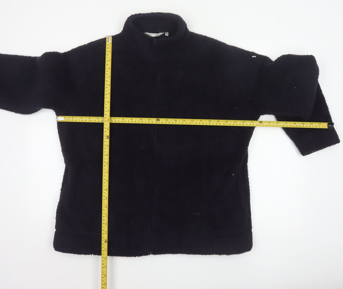 EWM Women’s Black Size 20 Fleece 1/4 Zip Collared Jacket