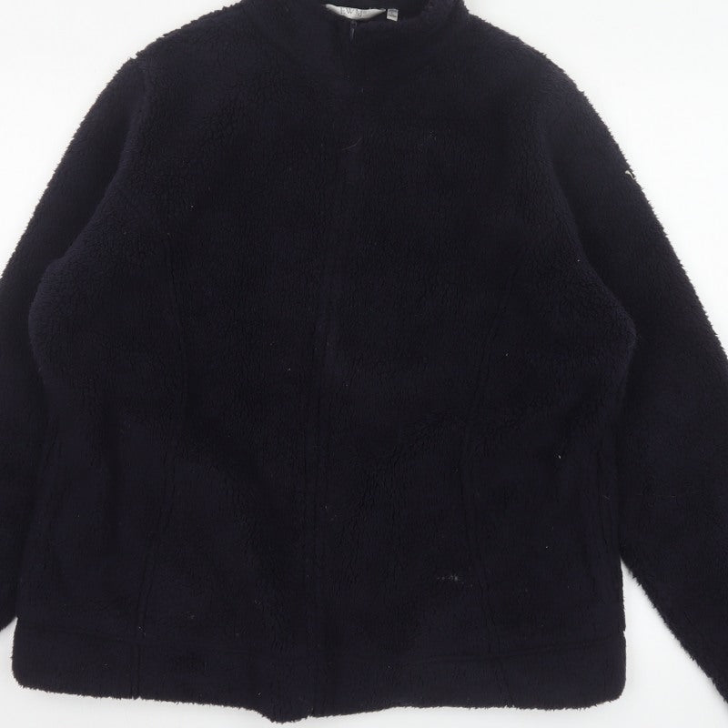 EWM Women’s Black Size 20 Fleece 1/4 Zip Collared Jacket