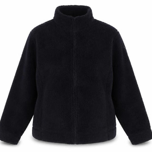 EWM Women’s Black Size 20 Fleece 1/4 Zip Collared Jacket