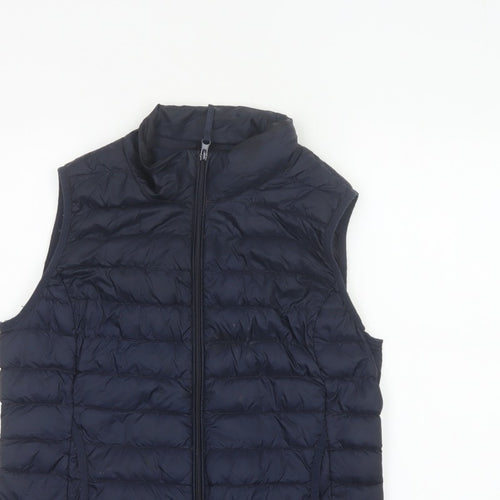 Betty Barclay Women Navy UK 12 Puffer Gilet Down Quilted Bodywarmer