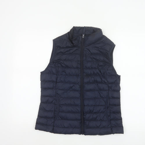 Betty Barclay Women Navy UK 12 Puffer Gilet Down Quilted Bodywarmer