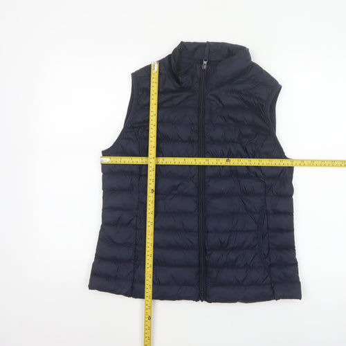 Betty Barclay Women Navy UK 12 Puffer Gilet Down Quilted Bodywarmer
