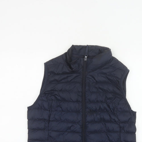 Betty Barclay Women Navy UK 12 Puffer Gilet Down Quilted Bodywarmer