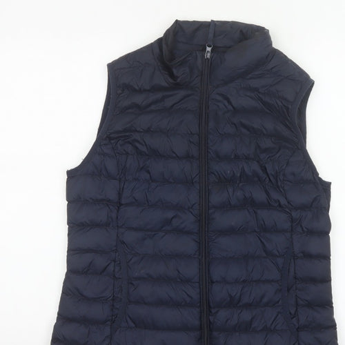 Betty Barclay Women Navy UK 12 Puffer Gilet Down Quilted Bodywarmer