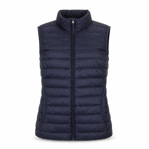 Betty Barclay Women Navy UK 12 Puffer Gilet Down Quilted Bodywarmer