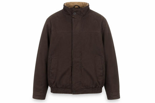 Bhs Women’s Brown Medium Basic Jacket Full Zip Lined Collared