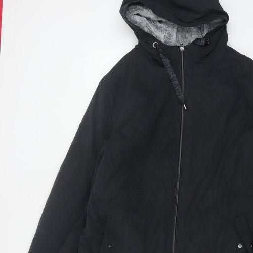 Bonmarché Women’s Black Size 18 Hooded Faux Fur Lined Parka Jacket